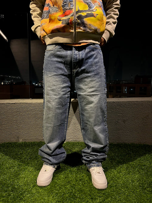 Pantalon Baggy Azul
