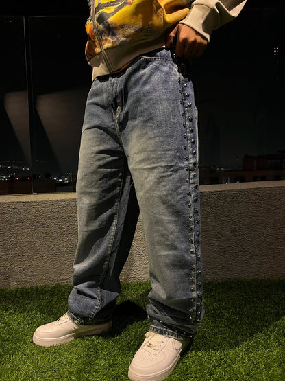 Pantalon Baggy Azul