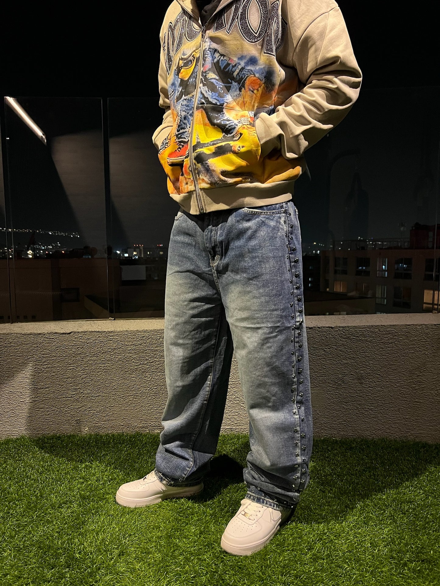 Pantalon Baggy Azul