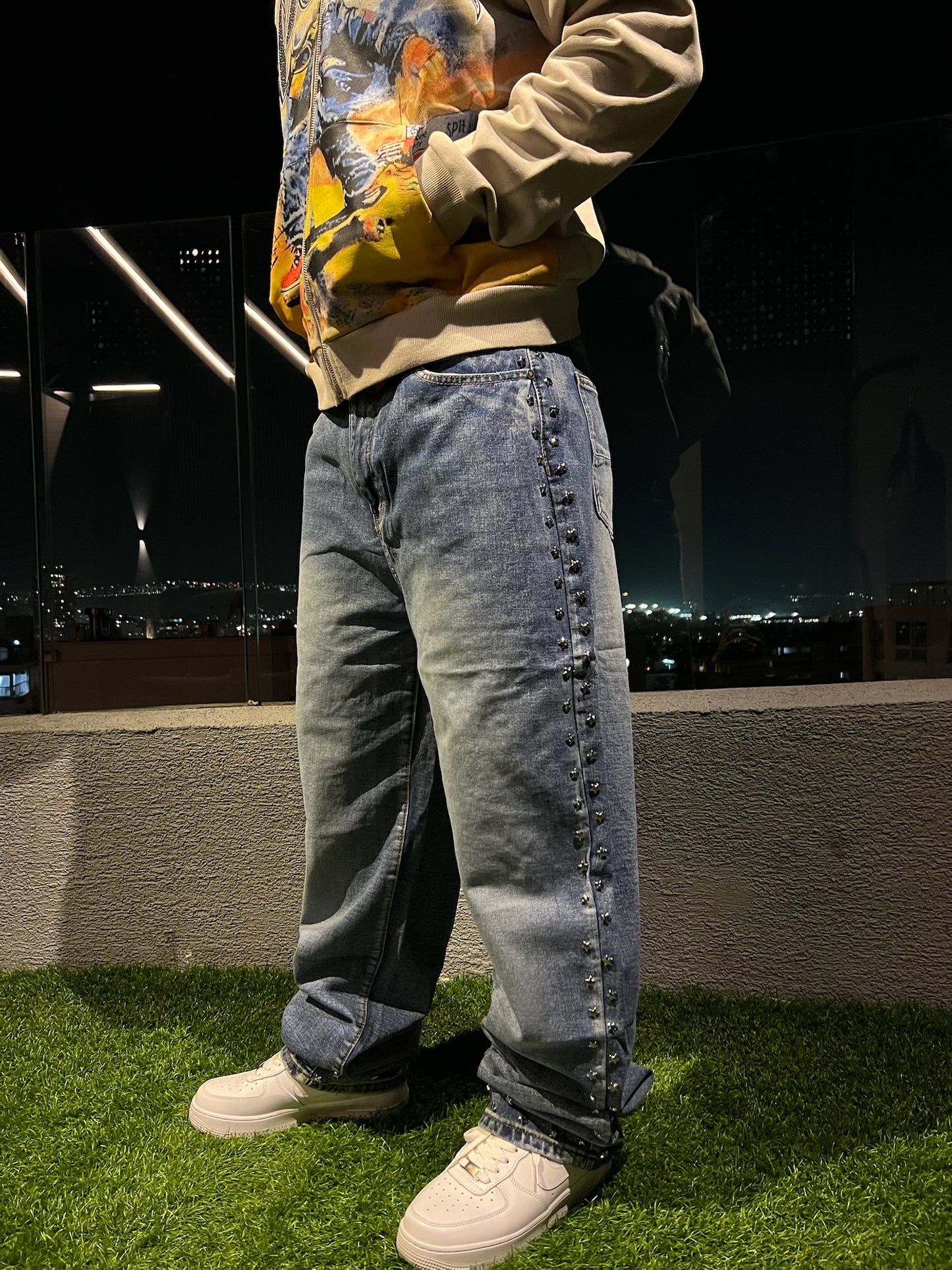 Pantalon Baggy Azul