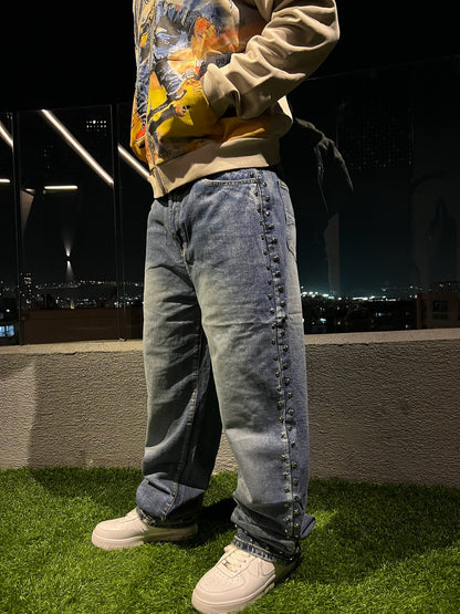 Pantalon Baggy Azul