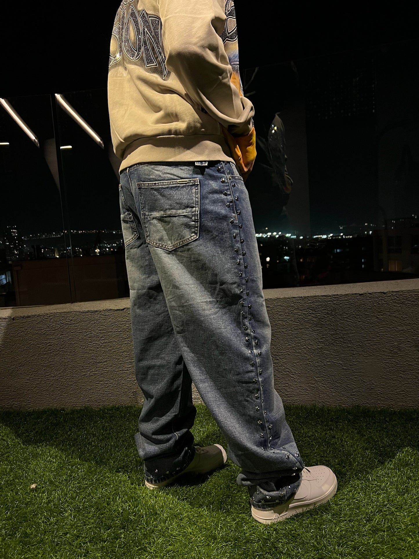 Pantalon Baggy Azul