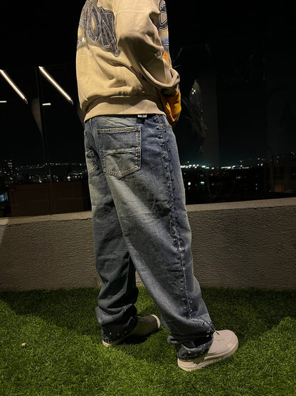 Pantalon Baggy Azul