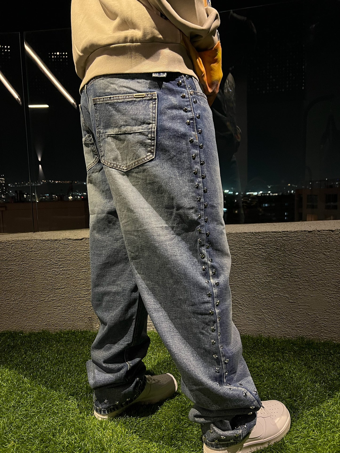 Pantalon Baggy Azul