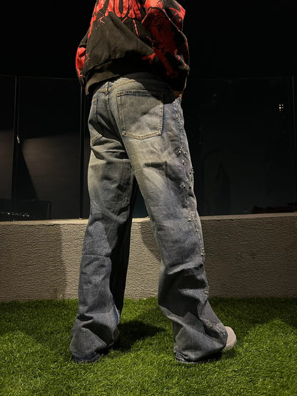 Pantalon Baggy Azul Cruz